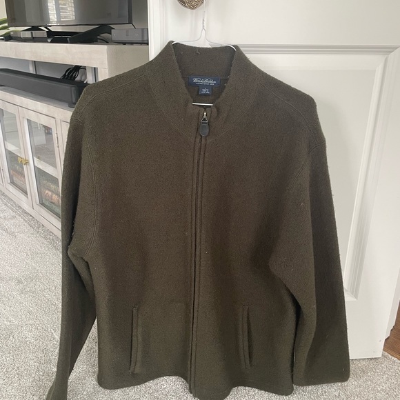 Brooks Brothers wool Fleece Green.Pre-Owned.